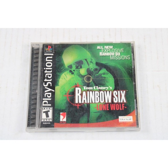 Rainbow Six Tom Clancy's ORIGINAL Black (Sony Playstation 1 ps1) Complete - Picture 1 of 8